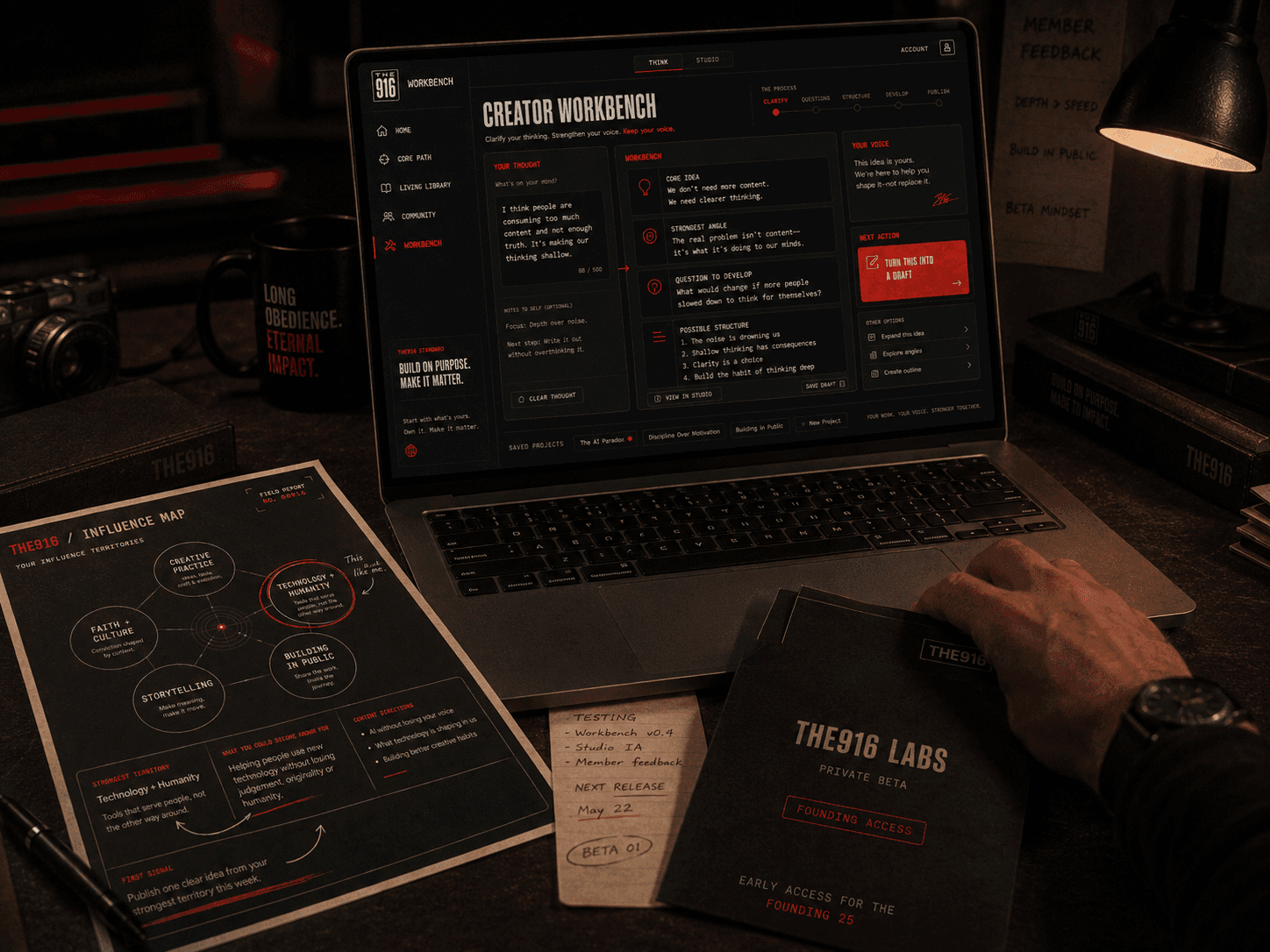 Selected early-access tools and experiments from The916 Labs.