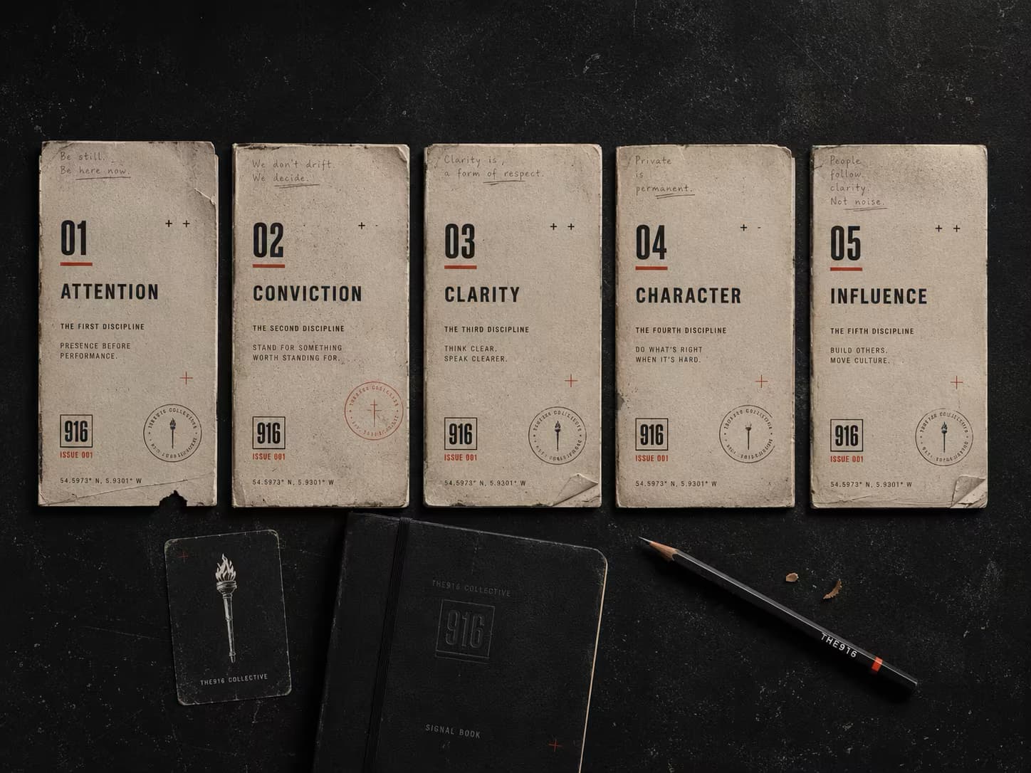 The916 Five Disciplines framework for developing stronger creative work.